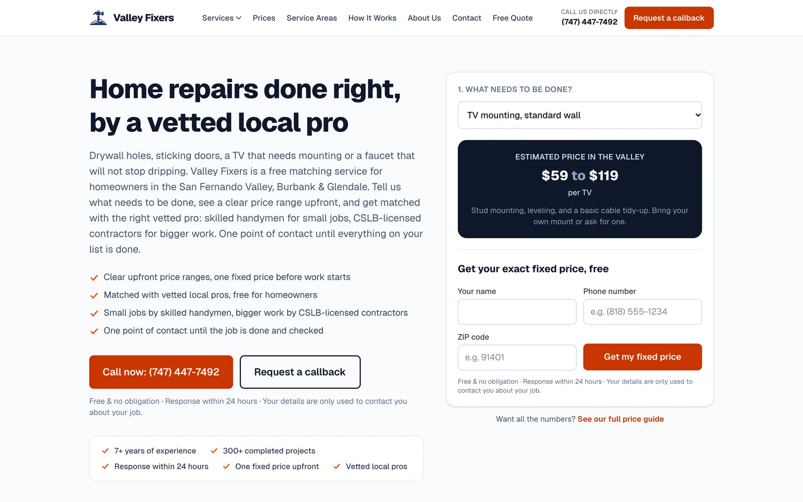 Valley Fixers handyman matching service